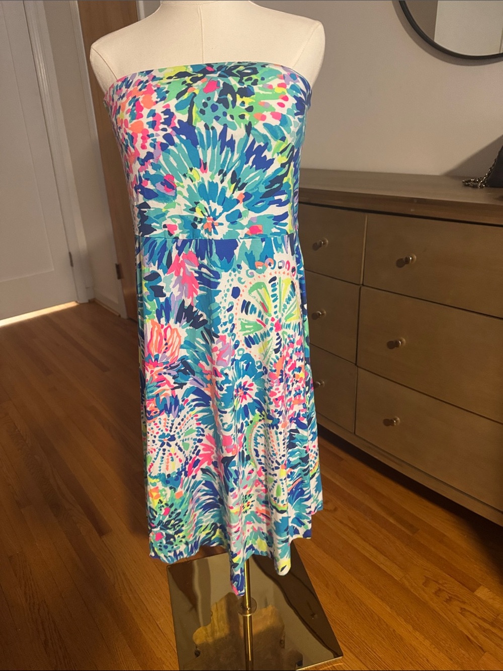 Lilly Pulitzer Colorful Strapless Dress